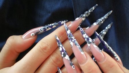 Довгі нарощені нігті: особливості, дизайн і приклади