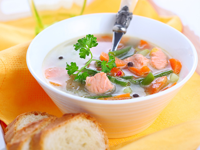 Рибний суп: смачні рецепти з хека, сьомги, скумбрії, форелі, сайри. Рецепт смачного рибного супу з томатами, пшоном, вершками, плавленим сиром