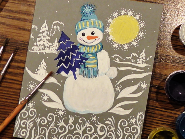 Як намалювати сніговика олівцем і фарбами поетапно для початківців і дітей? Як намалювати сніговика з «Холодного Серця»?