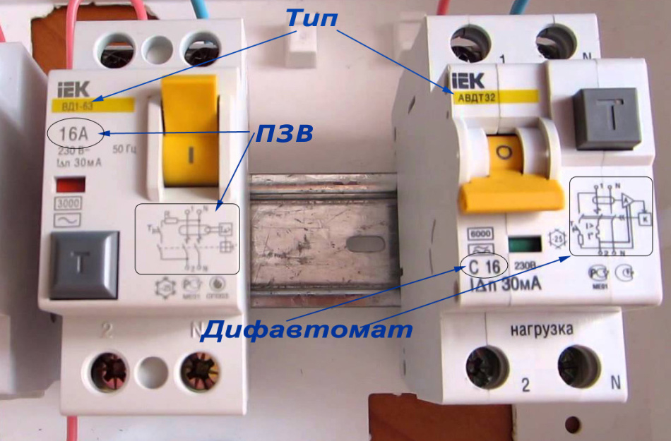 Дифавтомат і ПЗВ
