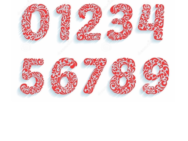 Витинанки &#8212; цифри на Новий 2020 рік з паперу: трафарети та шаблони для вирізання, фото