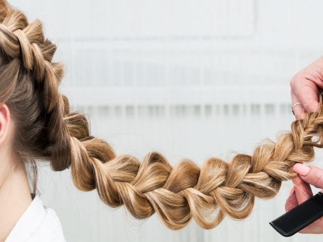 Коса навпаки, французька коса: схеми, інструкція плетіння. Зачіски на основі коси навпаки з стрічками, гумками, канекалоном, гофре: фото